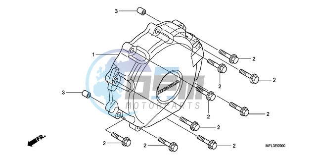 A.C. GENERATOR COVER (CBR 1000RR)