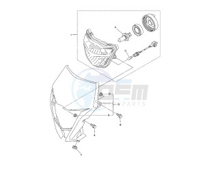 WR F 450 drawing HEADLIGHT