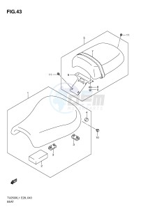 TU250X (E28) drawing SEAT