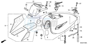 VT750C9 Korea - (KO / MK) drawing FUEL TANK