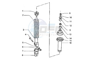 Hexagon 180 LXT drawing Rear Shock absorber