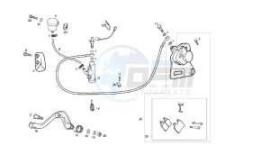 CROSS CITY - 125 CC 4T EU3 drawing REAR BRAKING SYSTEM