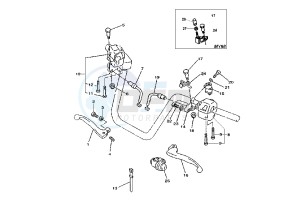 YP MAJESTY 250 drawing HANDLE SWITCH -LEVER