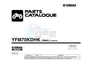 YFM700FWB YFM70KDHK (B6K6) drawing Infopage-1