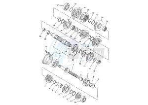 YZF R1 1000 drawing TRANSMISSION