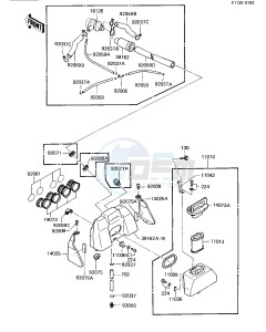 ZN 1100 B [LTD SHAFT] (B1-B2) [LTD SHAFT] drawing AIR CLEANER