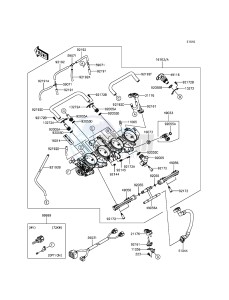 NINJA ZX-10R ABS ZX1000KFFA FR XX (EU ME A(FRICA) drawing Throttle