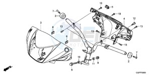 NSC50MPDE NSC50MPDE UK - (E) drawing HANDLE PIPE/HANDLE COVER (NSC50/MPD/WH)