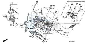 XL700VA9 UK - (E / ABS MKH SPC) drawing REAR CYLINDER HEAD