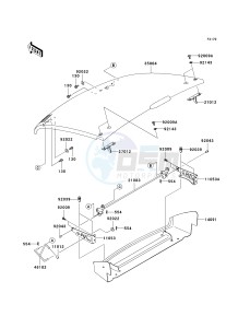 KAF400 C [MULE 610 4X4 HARDWOODS GREEN HD] (C1) C1 drawing FENDERS