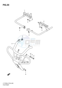 LT-F250 (E33) drawing FOOTREST