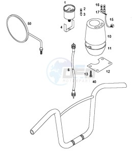 FLEXER_EX_45kmh_L1 50 L1 drawing Handelbar-speedometer-mirror