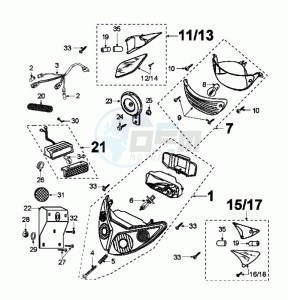 FIGHT ZWRC2A (DK) drawing LIGHT / CLAXON