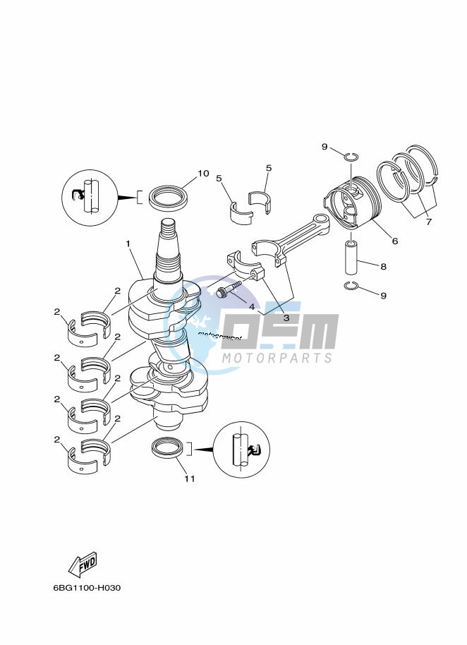 CRANKSHAFT--PISTON