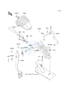 KAF 620 R [MULE 4010 TRANS4X4] (R9F-RAFA) RAFA drawing BRAKE PEDAL_THROTTLE LEVER