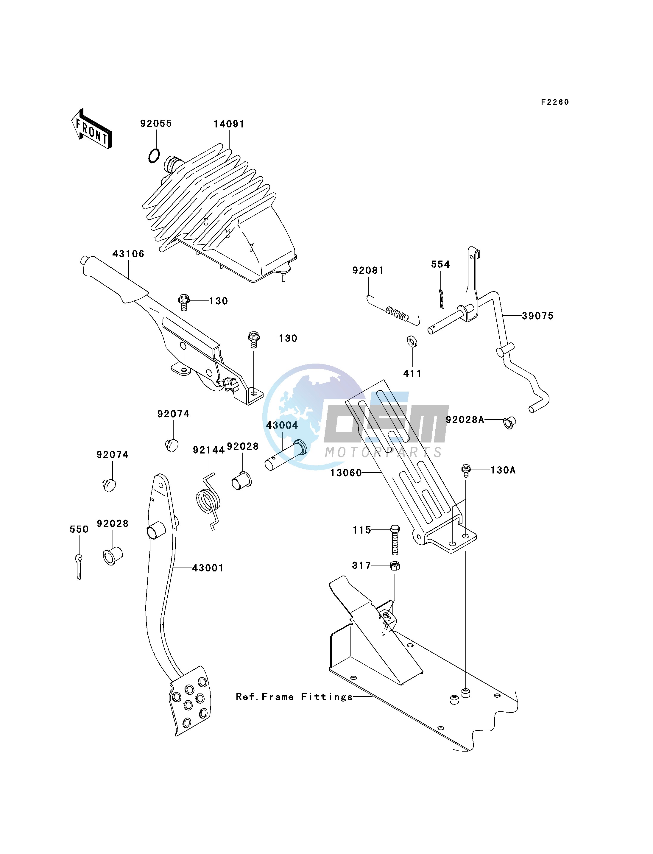 BRAKE PEDAL_THROTTLE LEVER