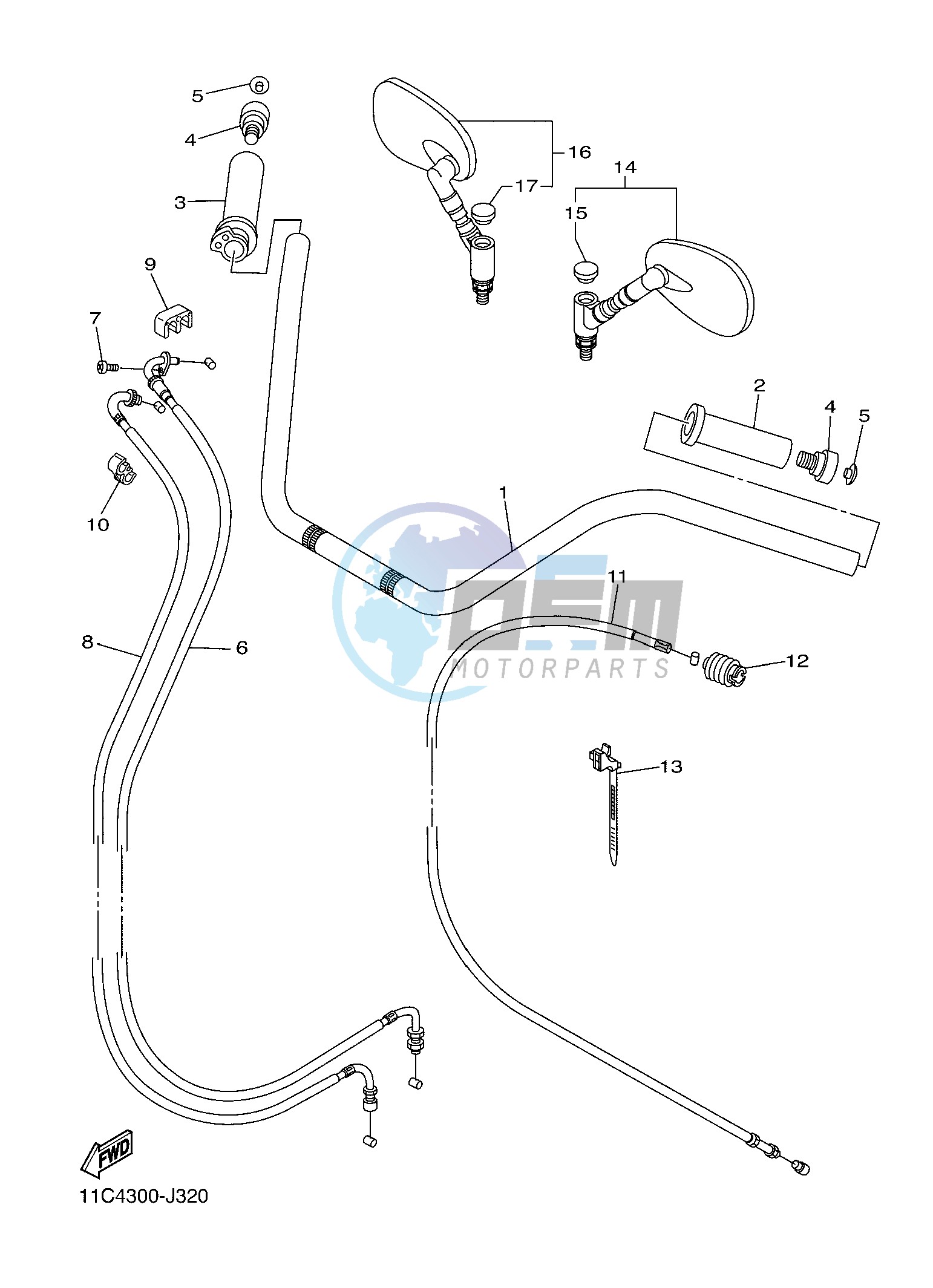 STEERING HANDLE & CABLE