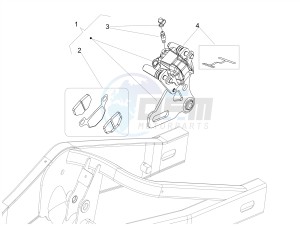 RS 50 RS4 50 2T E4 (APAC, EMEA) drawing Rear brake caliper