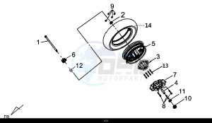 MIO 115 (FS11W1-EU) (L7-M0) drawing FR. WHEEL RIM COMP