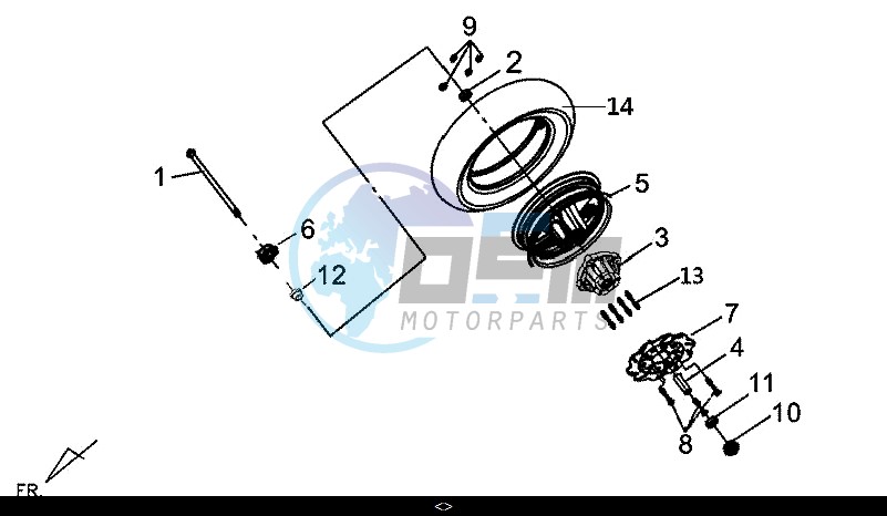 FR. WHEEL RIM COMP