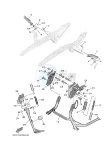 XP530D-A T-MAX DX (BC31) drawing STAND & FOOTREST