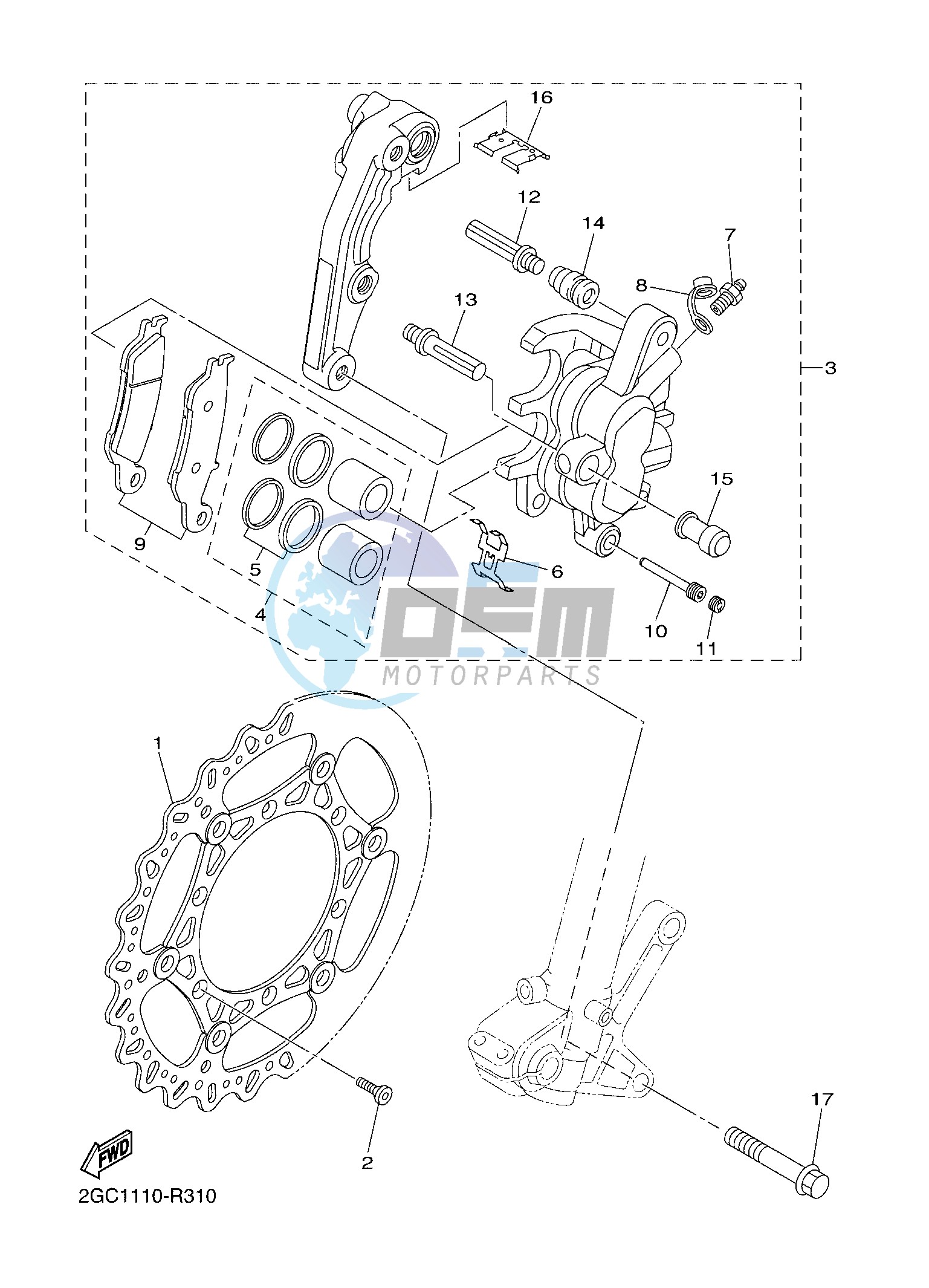 FRONT BRAKE CALIPER