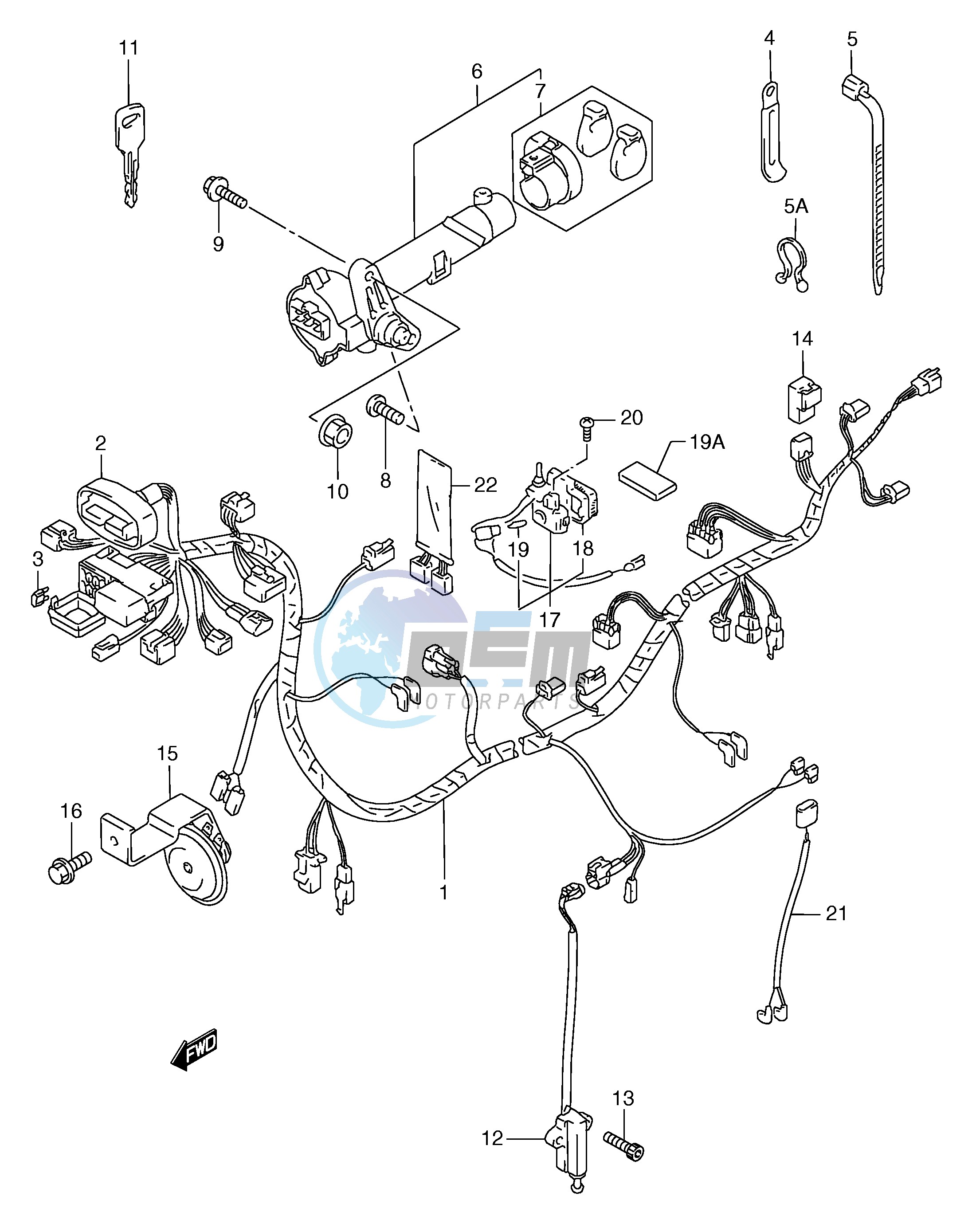 WIRING HARNESS (MODEL W X)