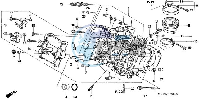 CYLINDER HEAD (FRONT)