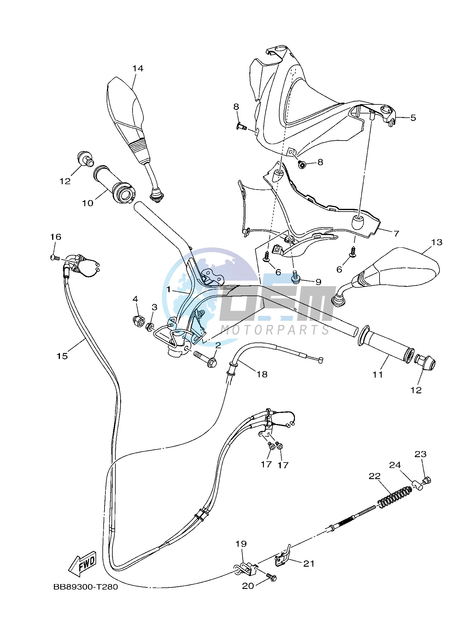 STEERING HANDLE & CABLE