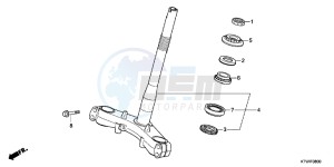 SH300C drawing STEERING STEM