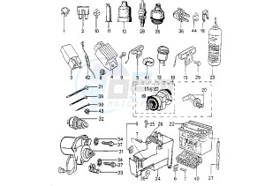 SPEEDFIGHT AQUA - 50 cc drawing ELECTRICAL DEVICES