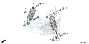 TRX500FM2G TRX500FM Europe Direct - (ED) drawing FRONT CUSHION