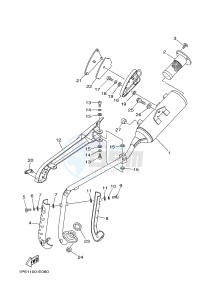 TT-R50 TT-R50E (2CJB 2CJC) drawing EXHAUST