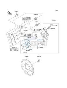 KSV 700 B [KFX700 V FORCE] (B1-B2) [KFX700 V FORCE] drawing FRONT BRAKE