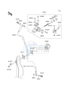 KLX 450 A [KLX450R] (A8F-A9F) A9F drawing FRONT MASTER CYLINDER