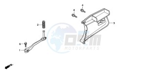 PK50S WALLAROO drawing PEDAL/KICK STARTER ARM