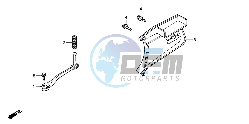 PEDAL/KICK STARTER ARM