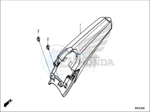 CRF450RH Europe Direct - (ED) drawing REAR FENDER