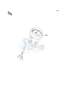 KVF 360 C [PRAIRIE 360 4X4 HARDWOODS GREEN HD] (C6F-C9F) C6F drawing OPTIONAL PARTS-- METER- --- US- -