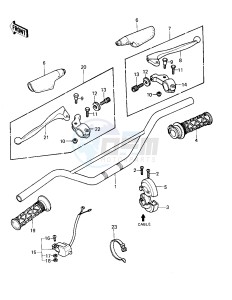 KX 420 A [KX420] (A1-A2) [KX420] drawing HANDLEBAR