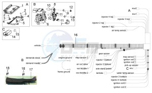 RSV4 1000 APRC Factory ABS (AU, CA, EU, J, RU, USA) drawing Electrical system III