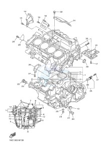 FJR1300A FJR1300A ABS (1MC7) drawing CRANKCASE