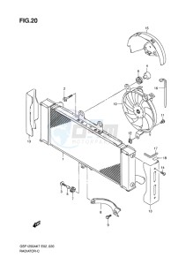 GSF-1250 BANDIT EU drawing RADIATOR