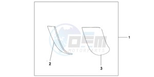 ST13009 Europe Direct - (ED / MME) drawing PANNIER SCUFF PAD SET