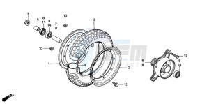 ST70 50 drawing FRONT WHEEL