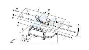 GTS 125I 2014 ABS drawing CENTRAL STAND -SIDE STAND- KICKSTARTER PEDAL