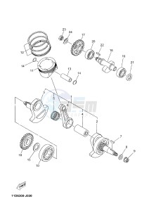 XT660Z TENERE (2BD6 2BD6 2BD6) drawing CRANKSHAFT & PISTON