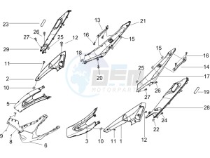 Runner 125 VX 4t Race drawing Side cover - Spoiler