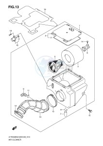 LT-R450 (E28-E33) drawing AIR CLEANER