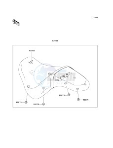 VN 900 C [VULCAN 900 CUSTOM] (7F-9FA) C9FA drawing SEAT